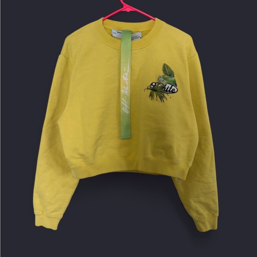 Off-White Racing Crop Top Sweatshirt - Large